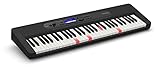 Casio LK-S450 CASIOTONE Top Leuchttastenkeyboard mit 61 anschlagdynamischen Tasten im Piano-Look mit 600 Sounds und 200 Begleitrhythmen, Mikrofoneingang, schwarz