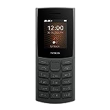 Nokia 105 4G Edition 2023 (Dual-SIM, 1,8" Display, 1450 mAh Akku, 48MB RAM / 128MB ROM, Speicher erweiterbar, 3.5mm Kopfhöreranschluss, FM Radio) Charcoal