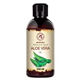 Aloe Vera Öl 250ml - Aloe Barbadensis Leaf Extract - Brasilien - Basisöl - Raffiniert - Rein und Natürlich Aloe Vera Oel Intensive Pflege für Gesicht - Körper - Haare