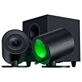 Razer Nommo V2 - Full-Range-2.1-Gaming-Lautsprecher für PC mit kabelgebundenem Subwoofer (3-Zoll-Full-Range-Treiber mit Aluminium-Phase-Plugs, THX Spatial Audio) Schwarz