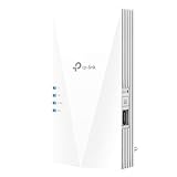 TP-Link RE700X WiFi 6 WLAN Verstärker Repeater AX3000, Dualband 2402MBit/s 5GHz + 574MBit/s 2,4GHz, MU-MIMO, Gigabit Port, empfohlen mit WiFi 6 Router, ideal für Apartments