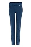 Robell Style NENA09-7/8 Damen Jeans Straight - Jeanshose Damen high Waist - Stretch Jeans Hose mit Gesäßtaschen - Damenhose mit schmalem Bein - Reisverschluss am Beinabschluss