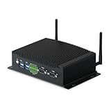 WEIDIAN Mini PC Lüfterlos, Lüfterloser PC Core i7 10810U Industrie Mini PC Win 11 Pro Mini Computer Dual HD DP GPIO WiFi BT RS232 i7 Mini Desktop PC Industrie PC Wake On LAN 16GB RAM 512GB SSD