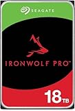 Seagate IronWolf Pro 18 TB, NAS interne Festplatte, 3.5 Zoll, 7200 U/Min, CMR, 256 MB Cache, SATA 6 GB/S, inkl. Modellnr.: ST18000NT001 (Generalüberholt)