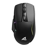 Sharkoon Skiller SGM50W Black, Wireless Optical Gaming Maus, RGB, PBT Button