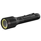 Ledlenser P9R Core LEP Taschenlampe | Taschenlampe LED aufladbar | Rot- und Weißlicht-Flutlichtmodus | taktische Taschenlampe mit 1300m fokussiertem Lichtstrahl | bis 20h Betriebszeit | IP68