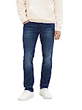 TOM TAILOR Denim Herren 1008286 Aedan Straight Jeans, 10281-Mid Stone Wash Denim, 32W / 32L