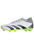 adidas Unisex Predator Accuracy.3 Firm Ground Fußballschuhe, FTWR White/core Black/Lucid Lemon, 43 1/3 EU