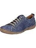 Josef Seibel Damen Low-Top Sneaker Fergey 56,Weite G (Normal),Wechselfußbett,Laufschuhe,schnürschuhe,schnürer,Blau (Ocean),37 EU