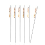 iBasingo 35cm Zelt Heringe Titanlegierung Pegs Camping Zelt Stakes Outdoor Markisen Pins Leichte Heavy Duty Zelt Nägel Wandern Backpacking Zeltzubehör für Harten Boden 6 Stück/Lot Ti4012P35L