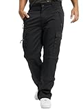 Brandit Savannah Herren Zip Hose Schwarz L