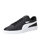 PUMA Unisex Puma Smash v2 L Low-Top, Puma Black-Puma White, 40 EU