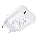 USB C Schnellladegerät 20W, USB C Ladestecker Handy Netzteil Stecker PD Fast Charger Ladegerät für Samsung S24 S23 S22 S21 Ultra A55 A35 A14 A23 Z Flip 5/4/3 z Fold 6/5,iPhone 16 Pro 15 14,iPad,Pixel