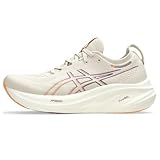 Asics Damen Gel-Nimbus 26 Sneaker, Oatmeal Faded Orange, 40.5 EU