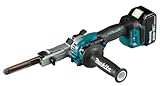 Makita DBS180RTJ Bandschleifer, 18 V, Li-Ion, LXT, bürstenlos, komplett mit 2 x 5,0 Ah Akkus und Ladegerät, Lieferung in einem Makpac-Koffer