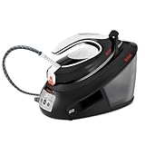 TEFAL SV8055 EXPRESS ANTI-CALC | abnehmbarer Kalk-Kollektor | 450 g/Min. Dampfstoß | leistungsstarker 6,5-Bar-Druck | Smart Temp-Technologie | Eco-Modus | 1,8 L Wassertank | Schwarz/weiß