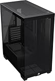 CORSAIR 3500X Mid-Tower ATX PC-Gehäuse - Gehärtetes Panorama-Glas - Umgekehrte Verbindung Motherboard-Kompatibel - Keine Lüfter Enthalten - Schwarz