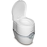 Thetford 92306 Porta Potti 565E (Elektric) Tragbare Toilette, Weiß-Grau, 448 x 388 x 450 mm