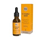 DAYTOX - Vitamin C Serum, Gesichts-Serum mit 12% Vitamin C, Tagespflege mit Sofort-Effekt für strahlenden & ebenmäßigen Teint - Vegan, Ohne Silikone, Made in Germany - 30 ml