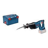 Bosch Professional 18V System Akku Säbelsäge GSA 18 V-LI (inkl. 2x Säbelsägeblatt (Holz/Metall), L-BOXX, ohne Akku/ Ladegerät)