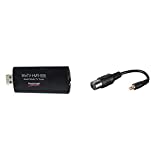 Hauppauge WinTV-HVR-935HD 01588 - USB Hybrid TV-Tuner - digitales Fernsehen DVB-T2 HD, DVB-C HD, DVB-T, Analog-TV für Laptop oder PC & Goobay 67227 Antennen-Adapter Koax-Buchse auf MCX-Stecker