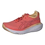 ASICS Nimbus 25 Straßenlaufschuhe für Frauen Orange Weiß 40.5 EU