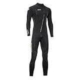 Ultra-Stretch-Neoprenanzug, 3 mm, Frontreißverschluss, Ganzkörper-Tauchanzug, Einteilig, für Männer und Frauen, Schnorcheln, Tauchen, Schwimmen, Surfen (Herren, XL)