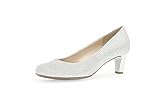 Gabor Damen Klassische Pumps, Frauen Absatzschuhe,Abendschuhe,Court Shoes,stöckelschuhe,Hochzeitsschuhe,Brautschuhe,edel,Silber,41 EU / 7.5 UK