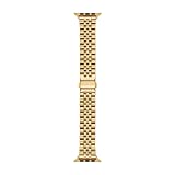 Michael Kors Armband kompatibel mit Apple Watch, 38/40/41 mm:42/44/45/49 mm20 mm Gold Edelstahl, MKS8055E