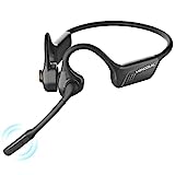 MONODEAL Bluetooth Headset mit Mikrofon, Open-Ear Headset Bluetooth 5.1 mit Multipoint-Verbindung, Wireless Headset mit Stummschalttaste für Büro Meeting Online Lernen Autofahren