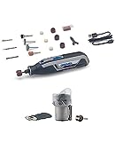 Dremel Lite 7760 Akku Multifunktionswerkzeug 3.6V, Set mit 15 Zubehörteilen + Dremel Krallenpflegeschutz Aufsatz AT02-PGK zum sicheren Schärfen der Krallen von Katzen und Hunden