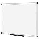 VIZ-PRO Magnetisches Whiteboard Silberner Aluminiumrahmen, W90xH60CM