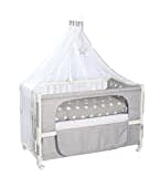 roba Beistellbett, safe asleep Room Bed, 60 x 120 cm 'Little Stars', Anstellbett, natur