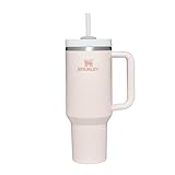 Stanley Quencher H2.0 FlowState Trinkflasche mit Strohhalm 1.18L - Thermobecher Kühlt 11 Stunden - 48 Stunden Eisgekühlt - Spülmaschinenfest - Thermosflasche BPA Frei - Kaffeebecher To Go - Rose