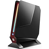 TOPGRO Mini Gaming PC Core i9-13900HK zu 5.4 GHz | RTX4060 8GB mit 32GB RAM DDR5 | 1TB PCIe4.0 SSD RGB Mini Computer mit Grafikkarte | Micro Gaming PC Windows 11 Pro 2xHDMI für Spielen Business