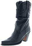 Mayura Boots Damen Cowboy Stiefel 1952 Westernstiefel Lederstiefel Schwarz 40 EU