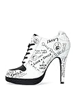 MISSY ROCKZ SMILE'Z White/Black, Größe:EU 39 / UK 6.5 / US 8.5, Absatz:10.5 cm