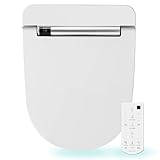 VOVO VB-4100SR Elektronischer Smart Bidet Toilettensitz, Rund, Selbstreinigende Düse aus Volledelstahl, Nachtlicht, Desodorierung, umweltfreundliche Energieeinsparung, beheizter Sitz, aus Korea