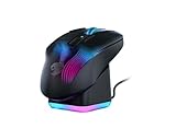 Roccat Kone XP Air – kabellose Gaming-Maus mit optischem Sensor mit 19.000 DPI, AIMO RGB-Beleuchtung, 4D-Mausrad, schwarz