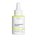 Sun Protect Drops (30ml) – Leichtes Sonnenschutz-Serum mit LSF 50 – leichte Textur & nicht fettend – Wasserfest – vermeidet Pickel - mit Panthenol, Hyaluronsäure, Vitamin E – vegan - by Beauty Mates