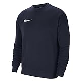 Nike Herren M Nk Flc Park20 Crew Shirt, Obsidian/White, L EU