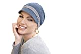 MASUMI Chemo Bio-Kopfbedeckung - Katia Bambus Sommer Mütze | Kopfbekleidung für Frauen mit Haarausfall | Weiche Hüte für Krebspatienten | Baseball Wendemütze | 95% Bambus (Farbe: Grau & Silber)