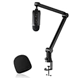 Blue Yeti Mikrofon Arm mit Popschutz - Blue Yeti X Mikrofonarm, Versteckte Kabel, Blue Yeti Boom Arm und Pop Filter für Studio, Podcaster, Streaming Mic Arm Ständer von YOUSHARES