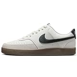 Nike Herren Court Vision Low Sneaker, Sail/Black/Lt Orewood BRN/Whit, 44 EU