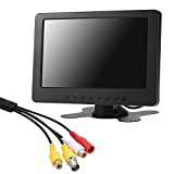 Docooler 7 Zoll TFT LCD Monitor Bildschirm 16: 9 1024 * 600 BNC AV Video Audio für PC-Sicherheit VCD DVD EU-Stecker