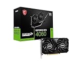 MSI GeForce RTX 4060 Ventus 2X Black 8G OC Grafikkarte -NVIDIA RTX 4060, 8 GB GDDR6 Speicher, 17 Gbps, PCIe 4.0, DLSS3