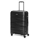 REDOLZ Hartschalen Check-in Koffer | Mittelgroßer Trolley 45 x 27 x 67 cm aus leichtem Polypropylen Material | 4-Doppelrollen & TSA (Essentials 10)