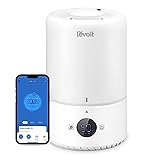 LEVOIT 3L Top Fill Luftbefeuchter, 360° Drehbare Düse Cool Mist Humidifier, 28dB leise, 25H, Raumluftbefeuchter & Aroma Diffuser für Kinderzimmer Schlafzimmer Pflanzen, automatische Abschaltung