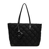 Große Kapazität Damen Tragetaschen Reißverschluss Trend Vielseitige Jugend Damen Tasche Bolsas Femininas schwarz, Schwarz