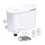 Aquamatix Silencio 2 Sanitärpumpe 400W Hebeanlage Duschpumpe 135L/min 2 Einlässe für Dusche, Waschbecken und Waschmaschine 10,5m vertikale Förderstrecke mit Kohlefilter